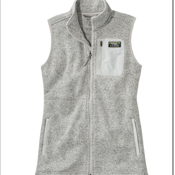 L.L. Bean Jackets & Coats Womens Llbean Sweater Fleece Long Vest